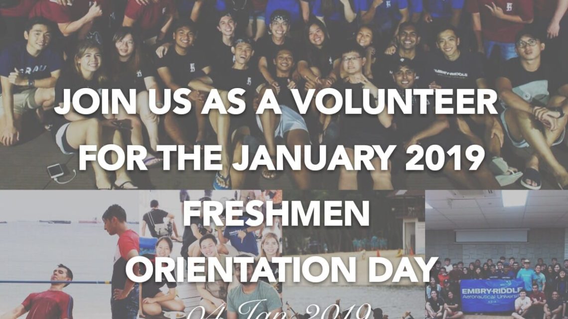 JANUARY 2019 Freshman Orientation Day